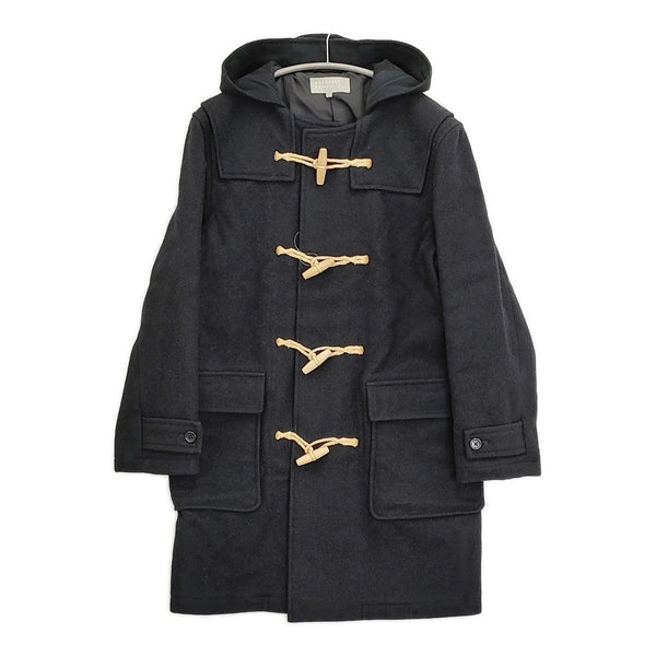 MARGARET HOWELL/FOX BROTHERS 579-5210006 サイズL ダッフルコート ブラック メンズ マーガレットハウエル/フォックスブラザーズ【中古】5-1031A♪