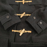 MARGARET HOWELL/FOX BROTHERS 579-5210006 サイズL ダッフルコート ブラック メンズ マーガレットハウエル/フォックスブラザーズ【中古】5-1031A♪