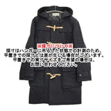 MARGARET HOWELL/FOX BROTHERS 579-5210006 サイズL ダッフルコート ブラック メンズ マーガレットハウエル/フォックスブラザーズ【中古】5-1031A♪