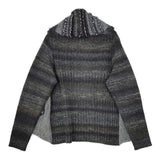 M&KYOKO ウール モヘヤ カーディガン チャコールグレー レディース エムアンドキョウコ【中古】5-0922T∞