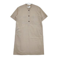 MHL. 595-3157501 SANDED COTTON LINEN OP 半袖 ワンピース 23SS ベージュ レディース エムエイチエル【中古】5-0612S∞