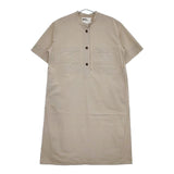 MHL. 595-3157501 SANDED COTTON LINEN OP 半袖 ワンピース 23SS ベージュ レディース エムエイチエル【中古】5-0612S∞
