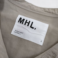MHL. 595-3157501 SANDED COTTON LINEN OP 半袖 ワンピース 23SS ベージュ レディース エムエイチエル【中古】5-0612S∞