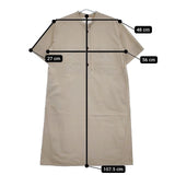 MHL. 595-3157501 SANDED COTTON LINEN OP 半袖 ワンピース 23SS ベージュ レディース エムエイチエル【中古】5-0612S∞
