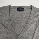 JOHN SMEDLEY メリノウール イギリス製 セーター ニット グレー レディース ジョンスメドレー【中古】5-0922T∞