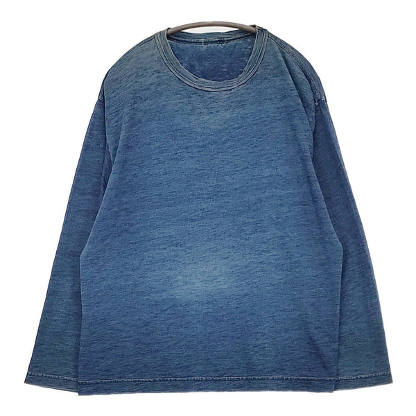 45R/45rpm インディゴ 日本製 サイズ3 コットン 長袖Ｔシャツ カットソー ロンＴ ネイビー レディース フォーティーファイブアールピーエム【中古】5-0728M△