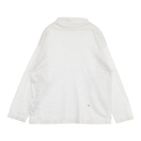 45R/45rpm モックネック 長袖Ｔシャツ カットソー ロンＴ ホワイト レディース フォーティーファイブアールピーエム【中古】5-0810M∞
