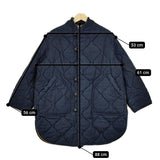 45R/45rpm ローラーオックスのテントキルトコート（インディゴ）定価107800円 71220014 サイズ1 コート ネイビー レディース フォーティーファイブアールピーエム【中古】5-1024A◆