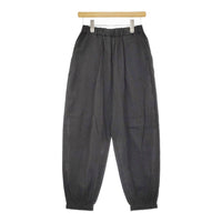 HAU slack 定価25300円 イージーパンツ 4211-0372 サイズF ウールレーヨンシルク パンツ チャコールグレー レディース ハウ【中古】5-0509M♪