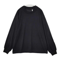 KAPTAIN SUNSHINE メリノ天竺 ウール サイズ34 KS23FCS09 長袖Ｔシャツ カットソー ロンＴ ブラック レディース キャプテン サンシャイン【中古】5-0922T∞