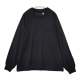 KAPTAIN SUNSHINE メリノ天竺 ウール サイズ34 KS23FCS09 長袖Ｔシャツ カットソー ロンＴ ブラック レディース キャプテン サンシャイン【中古】5-0922T∞