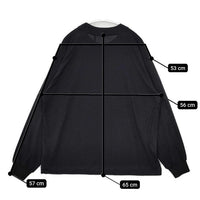 KAPTAIN SUNSHINE メリノ天竺 ウール サイズ34 KS23FCS09 長袖Ｔシャツ カットソー ロンＴ ブラック レディース キャプテン サンシャイン【中古】5-0922T∞