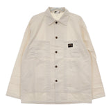 Stan Ray USA製 Shop Jacket Natural Drill L パッチポケット トリプルステッチ カバーオール オフホワイト メンズ スタンレイ【中古】5-0422M♪