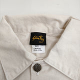 Stan Ray USA製 Shop Jacket Natural Drill L パッチポケット トリプルステッチ カバーオール オフホワイト メンズ スタンレイ【中古】5-0422M♪