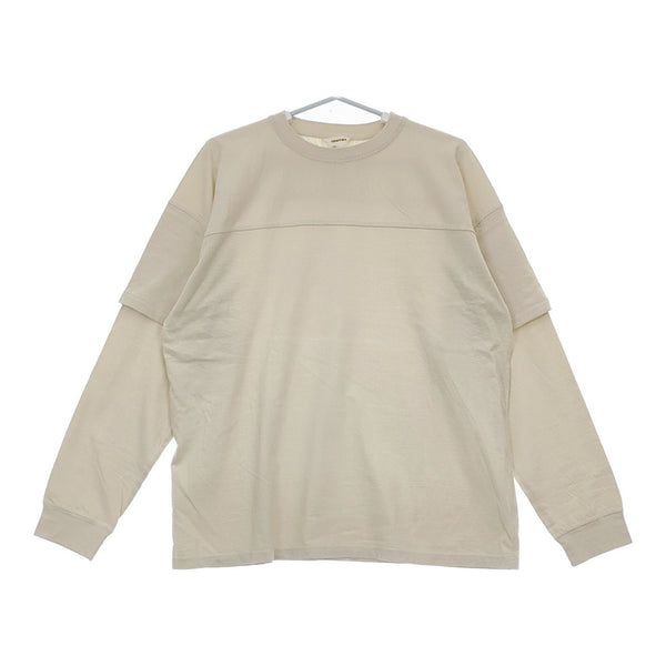 TODAYFUL Cotton Layered Long T-shirts 定価11000円 12110609 レイヤード 長袖Ｔシャツ ライトベージュ レディース トゥデイフル【中古】5-0509M♪