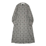 qualite 千鳥格子 インナースカート付き ビッグチェックワンピース 32450090003 ワンピース ブラック ホワイト レディース カリテ【中古】5-0825M∞