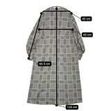 qualite 千鳥格子 インナースカート付き ビッグチェックワンピース 32450090003 ワンピース ブラック ホワイト レディース カリテ【中古】5-0825M∞