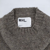 MHL. 595-9263505 FINE SHETLAND ウール セーター ニット ベージュ レディース エムエイチエル【中古】5-0922T∞