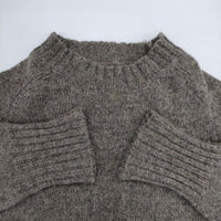 MHL. 595-9263505 FINE SHETLAND ウール セーター ニット ベージュ レディース エムエイチエル【中古】5-0922T∞