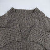 MHL. 595-9263505 FINE SHETLAND ウール セーター ニット ベージュ レディース エムエイチエル【中古】5-0922T∞