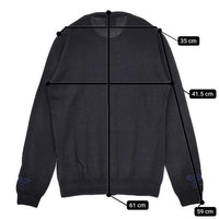 KEITA MARUYAMA 刺繍 ウール カーディガン ブラック ネイビー レディース ケイタマルヤマ【中古】5-0922T∞