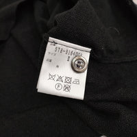 MARGARET HOWELL 578-9164006 FINE LINEN 2 リネンニットクルーネックカーディガン ブラック レディース マーガレットハウエル【中古】5-0408M♪