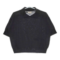 MARGARET HOWELL 578-2162003 COTTON HEMP 半袖 ニット 22SS ブラック レディース マーガレットハウエル【中古】5-0612S∞