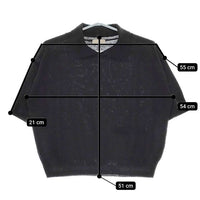 MARGARET HOWELL 578-2162003 COTTON HEMP 半袖 ニット 22SS ブラック レディース マーガレットハウエル【中古】5-0612S∞