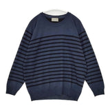 MARGARET HOWELL/JOHN SMEDLEY 578-263401 ウール イギリス製 セーター ニット ネイビー レディース マーガレットハウエル/ジョンスメドレー【中古】5-0922T∞