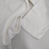 YAECA STOCK 89057 バスクシャツ BASQUE SHIRT WIDE SHORT 長袖Ｔシャツ カットソー ロンＴ ホワイト レディース ヤエカ【中古】5-0825M∞