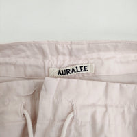 AURALEE WASHED FINX TWILL EASY WIDE PANTS A00P06TN サイズ1 イージーワイド パンツ ピンク レディース オーラリー【中古】5-0408M♪