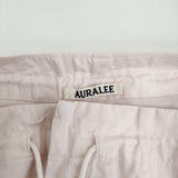 AURALEE WASHED FINX TWILL EASY WIDE PANTS A00P06TN サイズ1 イージーワイド パンツ ピンク レディース オーラリー【中古】5-0408M♪