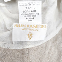 HELEN KAMINSKI リネン サイズL 帽子 ハット ベージュ レディース ヘレンカミンスキー【中古】5-0825M◎