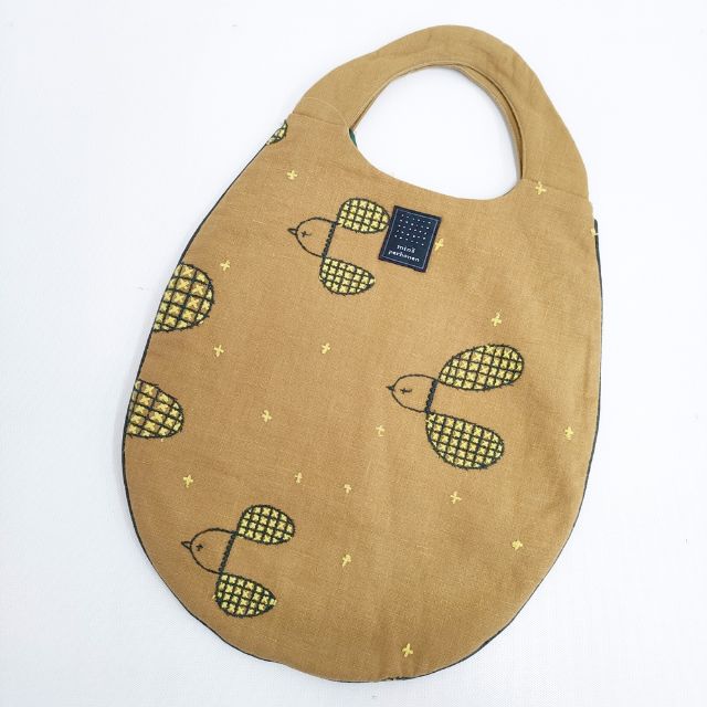 人気商品の中古品・新品・未使用品 エッグバッグ plover ss9976 perhonen mina リネン トート 刺繍 その他