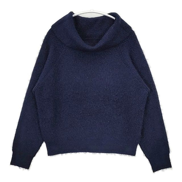 LOUNIE ハイネック ラメ入り セーター ニット ネイビー レディース ルーニィ【中古】5-0922T∞