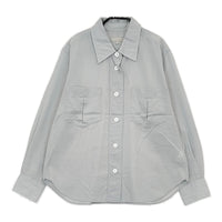 MARGARET HOWELL COTTON VOILE 578-3153016 サイズ2 長袖シャツ 23SS グレー レディース マーガレットハウエル【中古】5-0408M♪