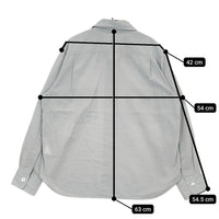 MARGARET HOWELL COTTON VOILE 578-3153016 サイズ2 長袖シャツ 23SS グレー レディース マーガレットハウエル【中古】5-0408M♪
