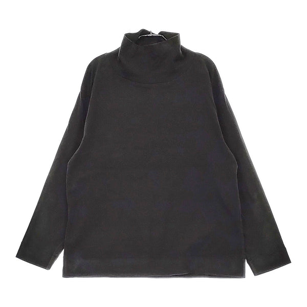MHL. ORGANIC COTTON THERMAL JERSEY 595-2269504 サイズ2 コットン カットソー 22AW ブラック レディース エムエイチエル【中古】5-0509M♪