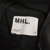 MHL. ORGANIC COTTON THERMAL JERSEY 595-2269504 サイズ2 コットン カットソー 22AW ブラック レディース エムエイチエル【中古】5-0509M♪