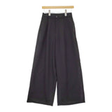 MARW UNITED ARROWS 未使用 タックワイドパンツ 38 定価12100円 9114-673-0070 ブラック レディース マルゥユナイテッドアローズ【中古】5-0509M♪