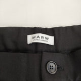 MARW UNITED ARROWS 未使用 タックワイドパンツ 38 定価12100円 9114-673-0070 ブラック レディース マルゥユナイテッドアローズ【中古】5-0509M♪