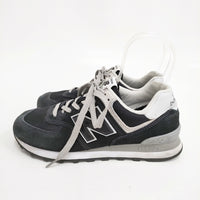 NEW BALANCE ML574EVB 25.5cm スニーカー ブラック メンズ ニューバランス【中古】5-1009G◎