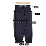 Conges payes コットンウールワッシャーパンツ 定価21780円 b0144rfp070 パンツ 24AW ネイビー レディース コンジェ ペイエ【中古】5-0315T♪