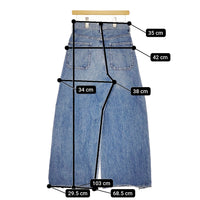 JOURNAL STANDARD 2タックワイドデニムパンツ 加工 ジーンズ 定価15400円 24SS ライトブルー レディース ジャーナルスタンダード【中古】5-0325G♪