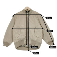 JOURNAL STANDARD relume LOOSE STYLE MA-1 22011462613030 中綿 ジャケット ブルゾン ベージュ レディース ジャーナルスタンダードレリューム【中古】5-1012A◆