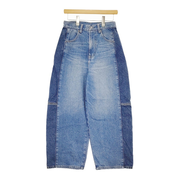 BEAUTY&YOUTH UNITED ARROWS サイドパッチワークデニム 加工 ジーンズ パンツ 24AW ブルー レディース ビューティアンドユース【中古】5-0325G♪