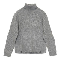 Rie Miller リブ タートルネック ウール セーター ニット グレー レディース リエミラー【中古】5-0913T∞