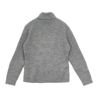 Rie Miller リブ タートルネック ウール セーター ニット グレー レディース リエミラー【中古】5-0913T∞