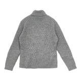 Rie Miller リブ タートルネック ウール セーター ニット グレー レディース リエミラー【中古】5-0913T∞