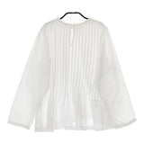 45R/45rpm インドカディdeタックTシャツ 定価46200円 日本製 70130064 ブラウス シャツ ホワイト レディース フォーティーファイブアールピーエム【中古】5-0412M△